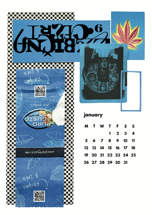 collage for month of January